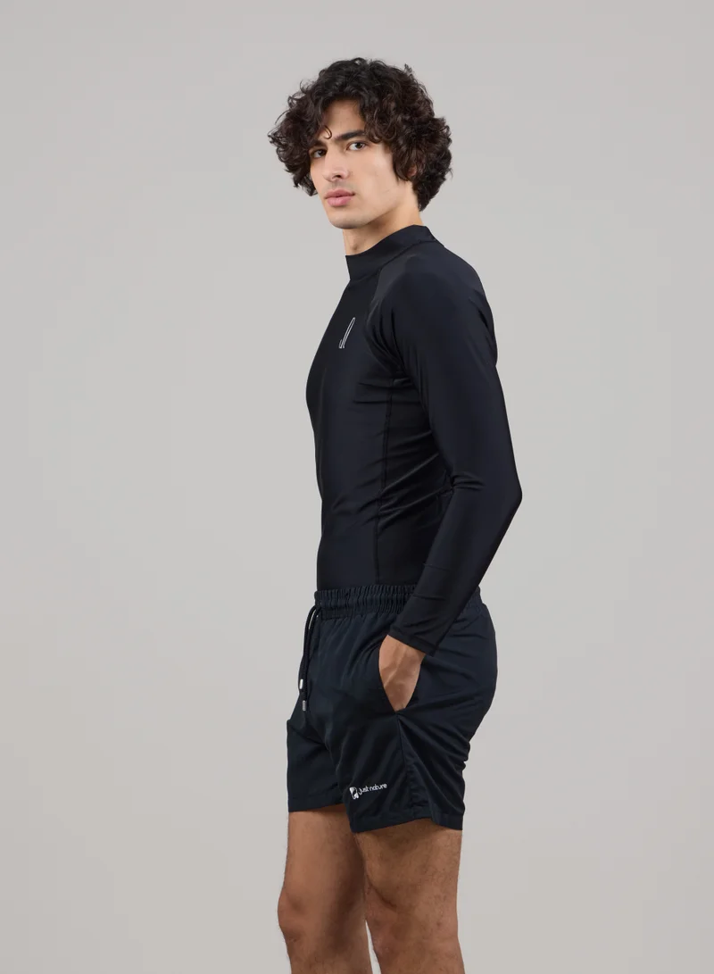 Just Nature Black Long Sleeve Rashguard for Men | Best Price UAE